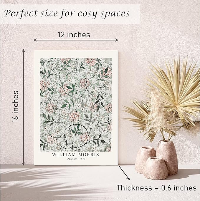Induslyfe Framed Sage Green Vintage Wall Art Canvas Decor Set of 3, Matisse Prints Posters Mid Century Modern Art, Aesthetic Floral Botanical Wall Art for Bedroom, Living Room, Bathroom 12x16