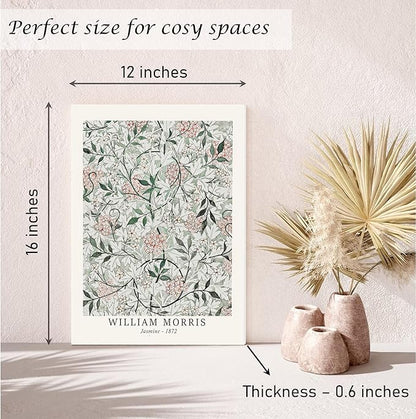Induslyfe Framed Sage Green Vintage Wall Art Canvas Decor Set of 3, Matisse Prints Posters Mid Century Modern Art, Aesthetic Floral Botanical Wall Art for Bedroom, Living Room, Bathroom 12x16