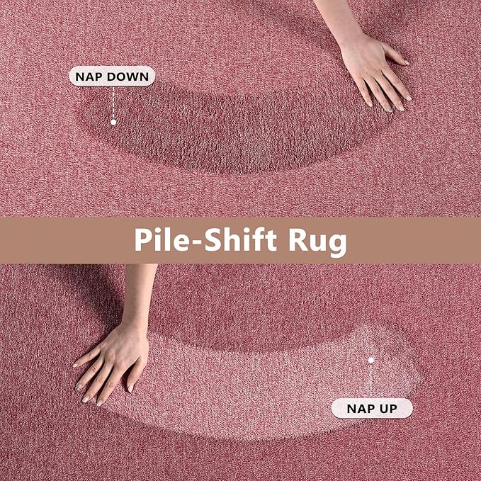 FinRèc 2x8 Washable Runner Rugs for Kitchen Hallway Bedroom, Low Pile Thin Rug Solid Color, Non-Slip Carpet Indoor for Home Decor (Red/White)