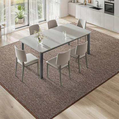 6x9 Area Rugs for Bedroom Living Room, Brown Soft Low-Pile Modern Indoor Thickened Memory Foam Non-Slip Washable Carpets for Kids Dorm Home Decor Rug