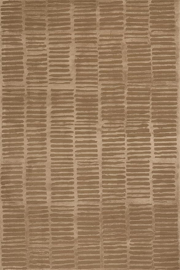 Nuloom Kailani Abstract 9' x 12' Machine Washable Area Rug for Living Room Bedroom Dining Room, Sand