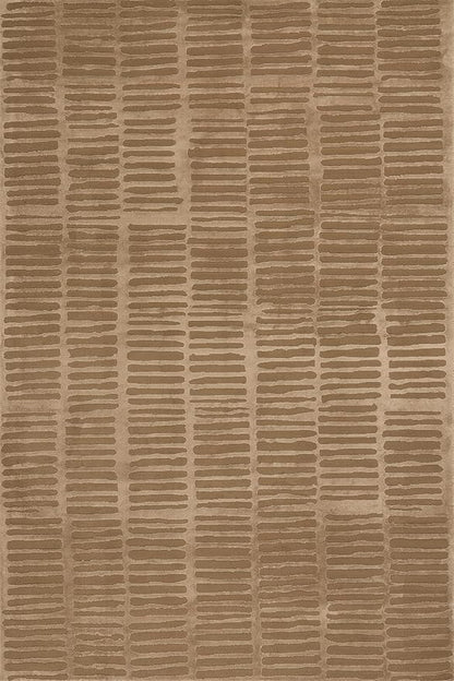 Nuloom Kailani Abstract 4' x 6' Machine Washable Area Rug for Living Room Bedroom Dining Room, Sand