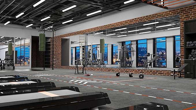 Keonjinn Home Gym Mirror 72" x 36" Large Wall Mounted Rectangular Full Length Mirror for Fitness, Dance Studio, Garage, Home Gym Decor, Oversized Activity, 1 PC