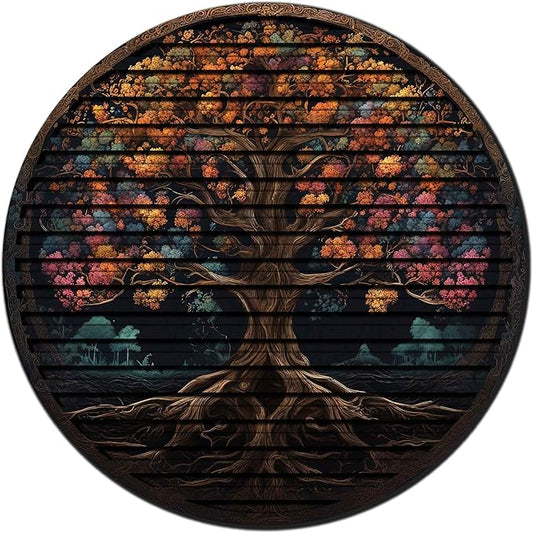 Tree Of Life, Carved Wood Wall Art, 3D Wall Decor, Home Decor, Housewarming Gift, Wall Hangings, Round Wall Art, Wooden Wall Decor,Home Art, Home Decor