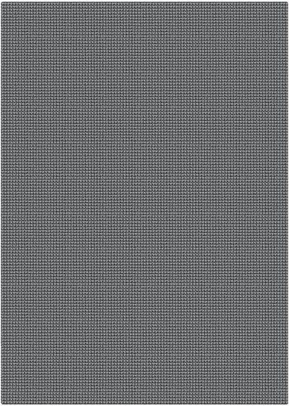 KOZYFLY Washable 5x7 Living Room Rug, Non Slip Woven Area Rugs, Braided Floor Carpet for Entryway, Kitchen, Bedroom, Dining Room, Office, Cotton Rug Indoor Decor, Grey/Dark Grey