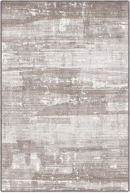 LUMI 5x8 Washable Area Rug for Living Room, Ultra Soft Stain Resistant Carpet with Non Slip Rubber Backing, Non-Shedding Low Pile Rugs for Bedroom, Dining Room, Indoor, Office