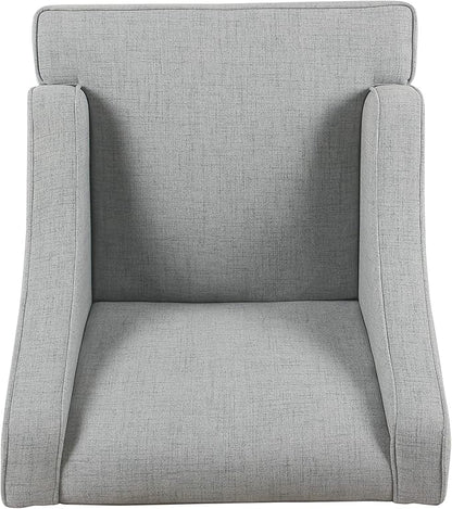 HomePop Swoop Arm Living-Room-Chairs, Soft Dove Gray