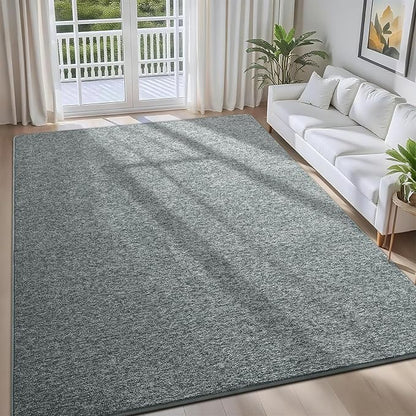 4x6 Area Rugs for Bedroom Living Room, Grey Green Soft Low-Pile Modern Indoor Thickened Memory Foam Non-Slip Washable Carpets for Kids Dorm Home Decor Rug
