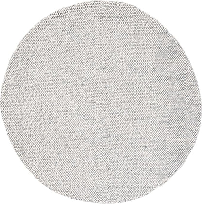 SAFAVIEH Natura Collection 6' Round Grey/Ivory NAT182F Handmade Wool Entryway Foyer Living Room Bedroom Area Rug