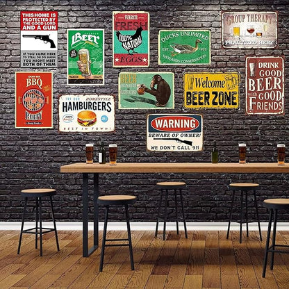 Mocozim Rustic Retro Metal Tin Sign Donkey Life is Short So Live It Love is Rare So Grab It Vintage Metal Tin Sign Wall Art Wall Poster Plaque Decor for Pub,Club,Bar,Restaurant,Coffee 8x12inch