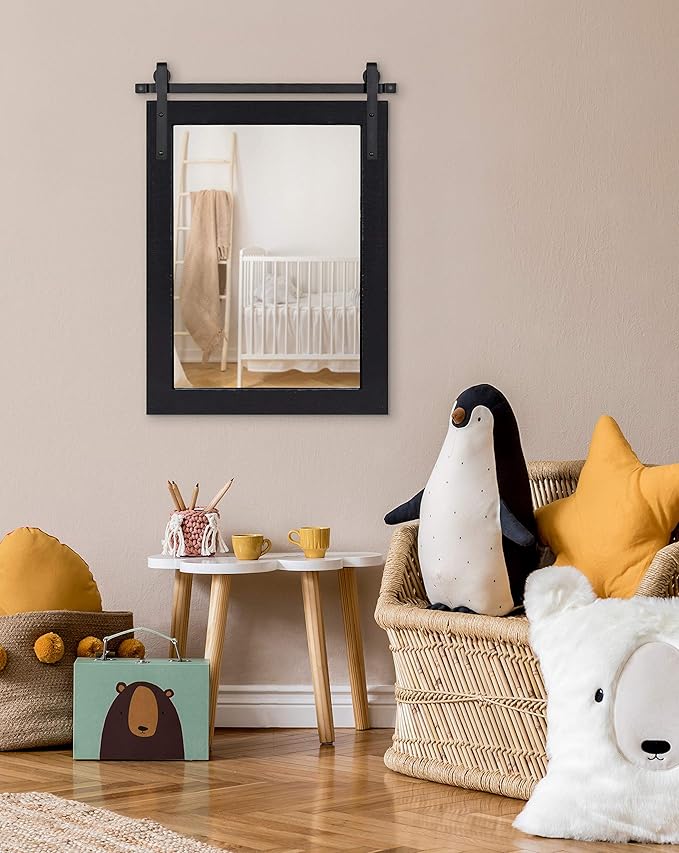 Kate and Laurel Cates Farmhouse Wall Mirror