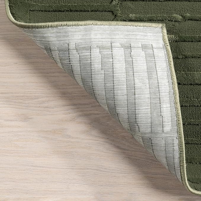 Nuloom Kailani Green, 10' x 13', Geometric, Soft and Cozy, High Traffic, Stain Resistant, Easy Clean, Durable Washable Area Rug for Bedroom, Living Room, Dining Space, Den, Foyer, Entryway