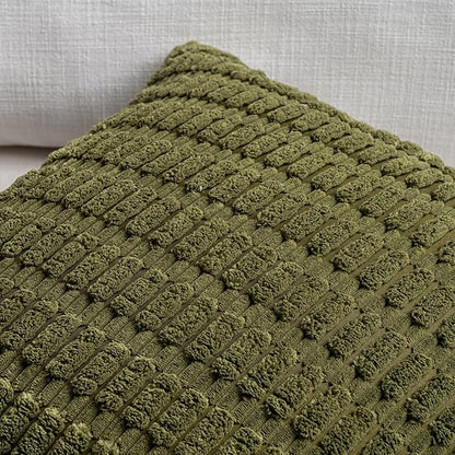 Fancy Homi 4 Packs Decorative Throw Pillow Covers for Living Room Couch Bed, Modern Farmhouse Boho Home Décor Accent Cushion Case, 20" x 12", Moss Green