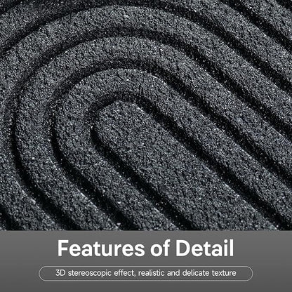3D Black and White Butterfly Wall Art Decor for Living Room, Modern Minimalist Textured Artwork for Walls with Vase, Geometric Round Sandstone Wall Decor for Dining Room Hallway Bedroom Office
