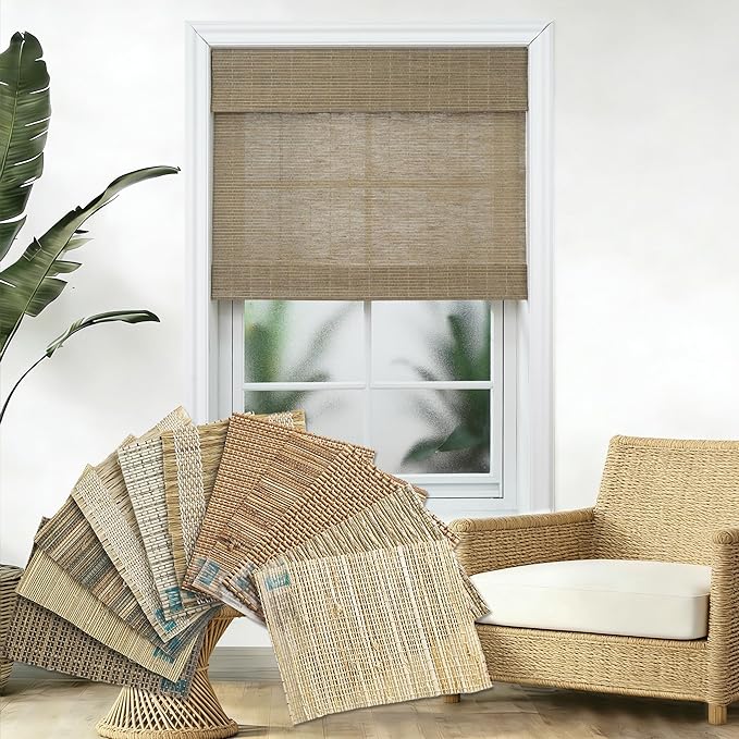 Cordless Woven Roman Shades Fabric Sample(Series A1-H)