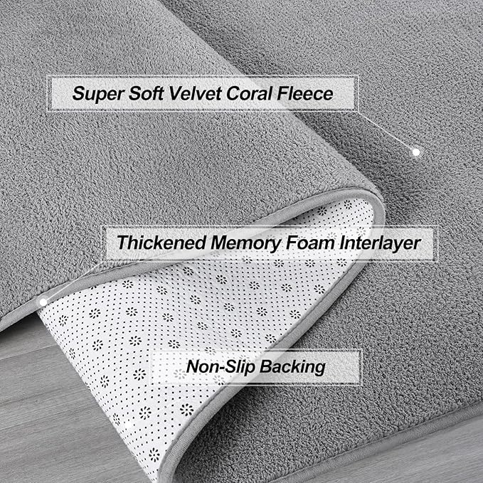 Gifeas Ultra Soft Round Area Rugs for Living Room Bedroom, 4x4 Feet Grey Thickened Memory Foam Modern Indoor Circle Carpets, Non-Slip Comfy Circular Rug for Boys Girls Nursery Room Home Decor