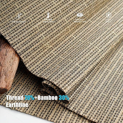 Motorized Bamboo Roman Shades, Motorized Blinds with Remote Compatible with Homekit, Alexa GoogleHome, Smart Wood Woven Shades for Indoor Windows, Customize, Earthline