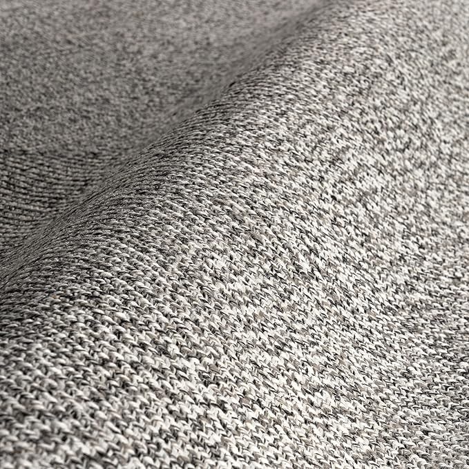 nuLOOM Oval 3' x 5' Solid Hand Braided Indoor/Outdoor Area Rug, Pet-Friendly, High Traffic, Weather Resistant, for Patio, Balcony, Bedroom, Living, Dining Room, Wynn Salt and Pepper