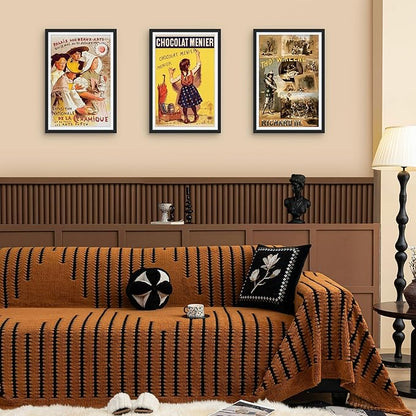 Picrit 12x18 Poster Frame Set of 12, Display 11 x 17 with Mat or 12 x 18 without Mat, Photo Frames for Wall Mounting Display, Black