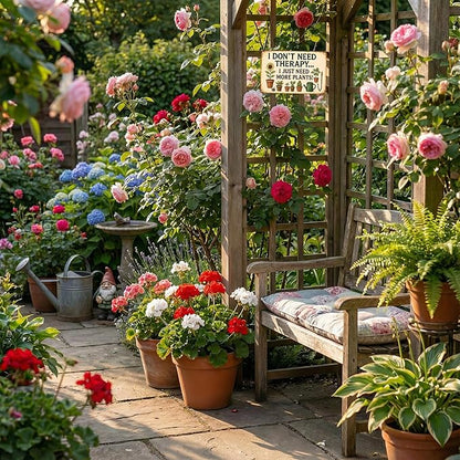 Funnysign Garden Gifts Sometimes I Just Need More Plants Vintage Gardening Tin Sign for Home Garden Patio Greenhouse Yard Decor 8 X 12 Inch (3824)