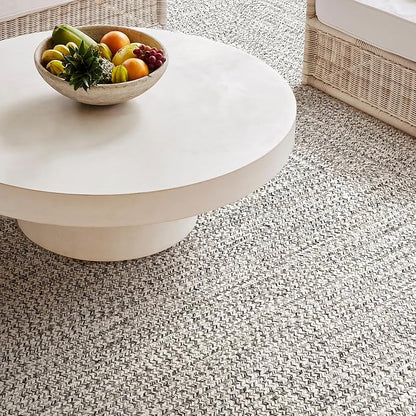 nuLOOM 2' x 10' Solid Hand Braided Indoor/Outdoor Area Rug, Pet-Friendly, High Traffic, Weather Resistant, for Patio, Balcony, Bedroom, Living, Dining Room, Wynn Salt and Pepper