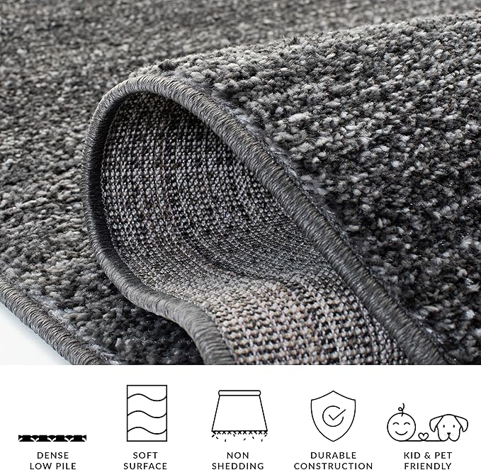 SAFAVIEH Adirondack Collection Runner Rug - 2'6" x 12', Dark Grey & Light Grey, Modern Design, Non-Shedding & Easy Care, Ideal for High Traffic Areas in Living Room, Bedroom (ADR183A)