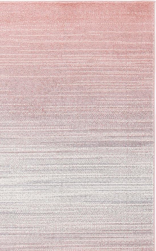 SAFAVIEH Area Rug 8x10 - Adirondack Collection - Large - Blush & Grey, Modern Design, Non-Shedding & Easy Cleaning, Ideal for Living Room, Bedroom, Office, Dining Space (ADR183U)