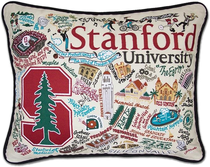 Catstudio Stanford University Collegiate Embroidered Decorative Throw Pillow