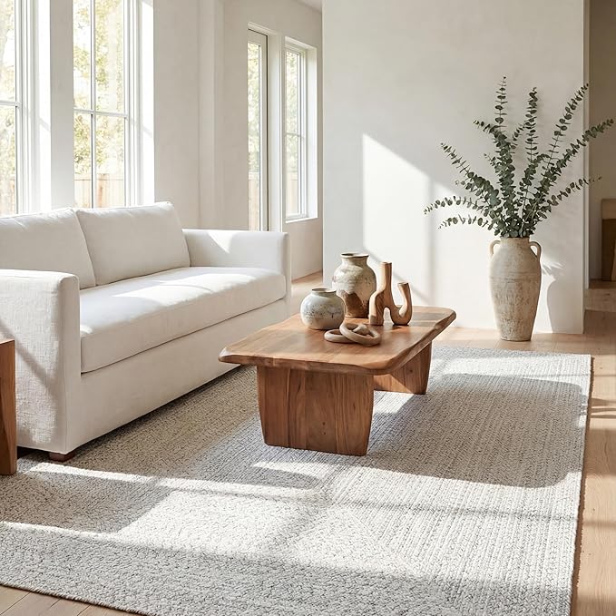 nuLOOM 10' x 14' Solid Hand Braided Indoor/Outdoor Area Rug, Pet-Friendly, High Traffic, Weather Resistant, for Patio, Balcony, Bedroom, Living, Dining Room, Wynn Ivory