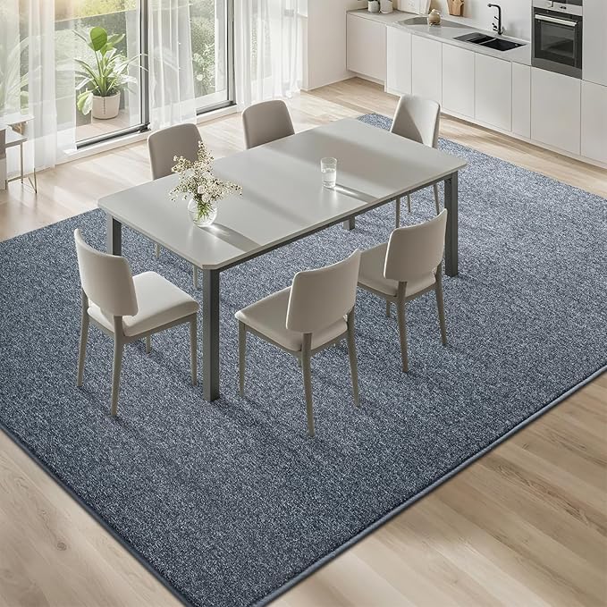 5x7 Area Rugs for Bedroom Living Room, Blue Soft Low-Pile Modern Indoor Thickened Memory Foam Non-Slip Washable Carpets for Kids Dorm Home Decor Rug