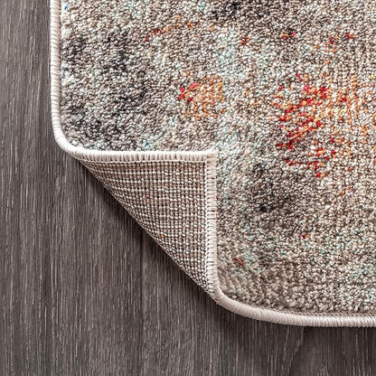 JONATHAN Y Modern Abstract Vintage Cream/Orange Indoor Area Rug, 8x10, Contemporary POP, Transitional, Easy-Cleaning for Living Room, Bedroom, Kitchen, Pet Friendly, Non-Shedding (CTP104B-8)