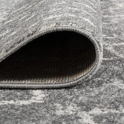 JONATHAN Y Boho Vintage Diamond Gray/Ivory Round Area Rug 8 ft, Moroccan Hype for Living Room, Bedroom, Kitchen, Office, Easy-Cleaning, High Traffic, Pet-Friendly, Non-Shedding (MOH101C-8R)