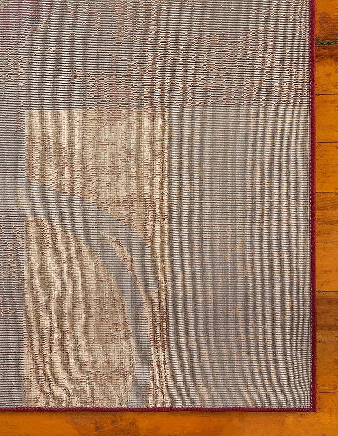 Unique Loom Barista Collection Area Rug - Kouillou (9' x 12' Rectangle, Multi/ Brown)