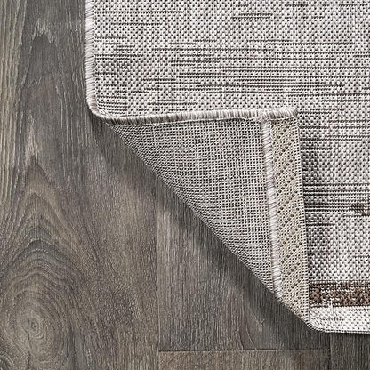 JONATHAN Y Stripe Geometric Indoor Outdoor Area Rug 8X10 Beige/Brown, Zolak Berber for Backyard, Patio, Porch, Easy-Cleaning, High Traffic, Pet-Friendly, Non-Shedding (SMB124A-8)