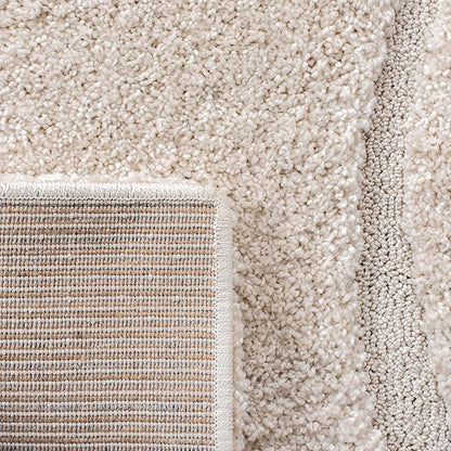 SAFAVIEH Florida Shag Collection Runner Rug - 21' Runner, Creme, Transitional Design, Ideal for High Traffic Areas in Hallway, Bathroom & Kitchen (SG471-1111-221)
