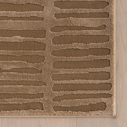 Nuloom Kailani Abstract 3' x 5' Machine Washable Accent Rug for Living Room Bedroom Dining Room Entryway, Sand