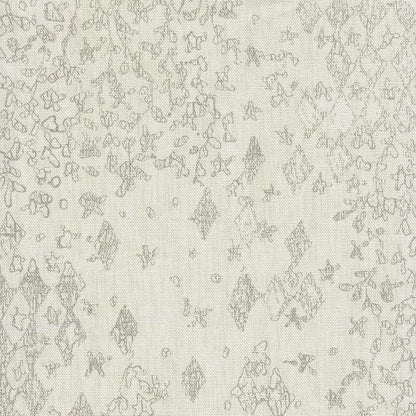 Homepop Home Decor | Upholstered Classic Swoop Arm Accent Chair | Accent Chairs for Living Room & Bedroom | Decorative Home Furniture, Cream and Gray Vintage Stencil
