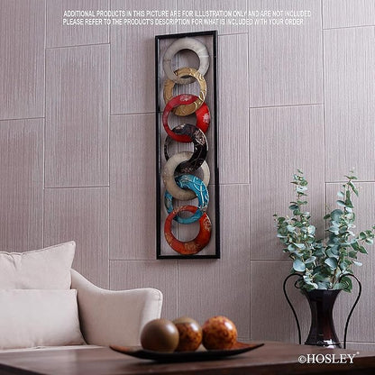 Hosley Metal Wall Décor 35" High. Ideal Gift for Home, Weddings, Party, Spa, Meditation, Home Office, Dorm O4