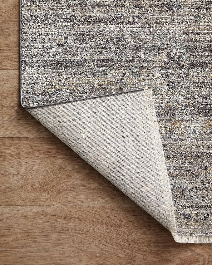 Loloi Jean Stoffer Katherine Collection KES-05 Graphite/Jade 2'-7" x 16'-0", .25" Pile Height, Runner Rug