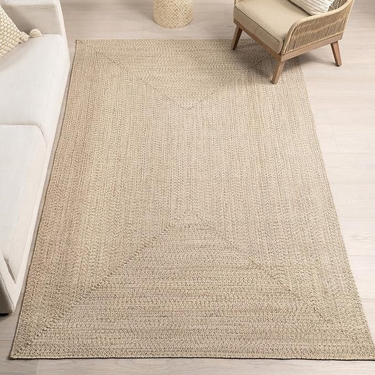 nuLOOM Wynn Braided Indoor/Outdoor Runner Rug, 2' 6" x 8', Tan