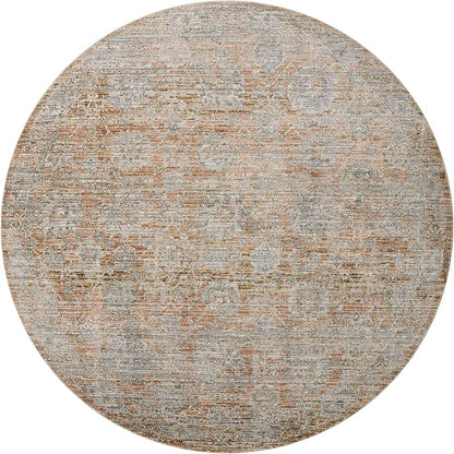 Loloi Jean Stoffer Katherine Collection KES-02 Terracotta/Smoke 2'-7'' x 16'-0'', .25" Pile Height, Runner Rug