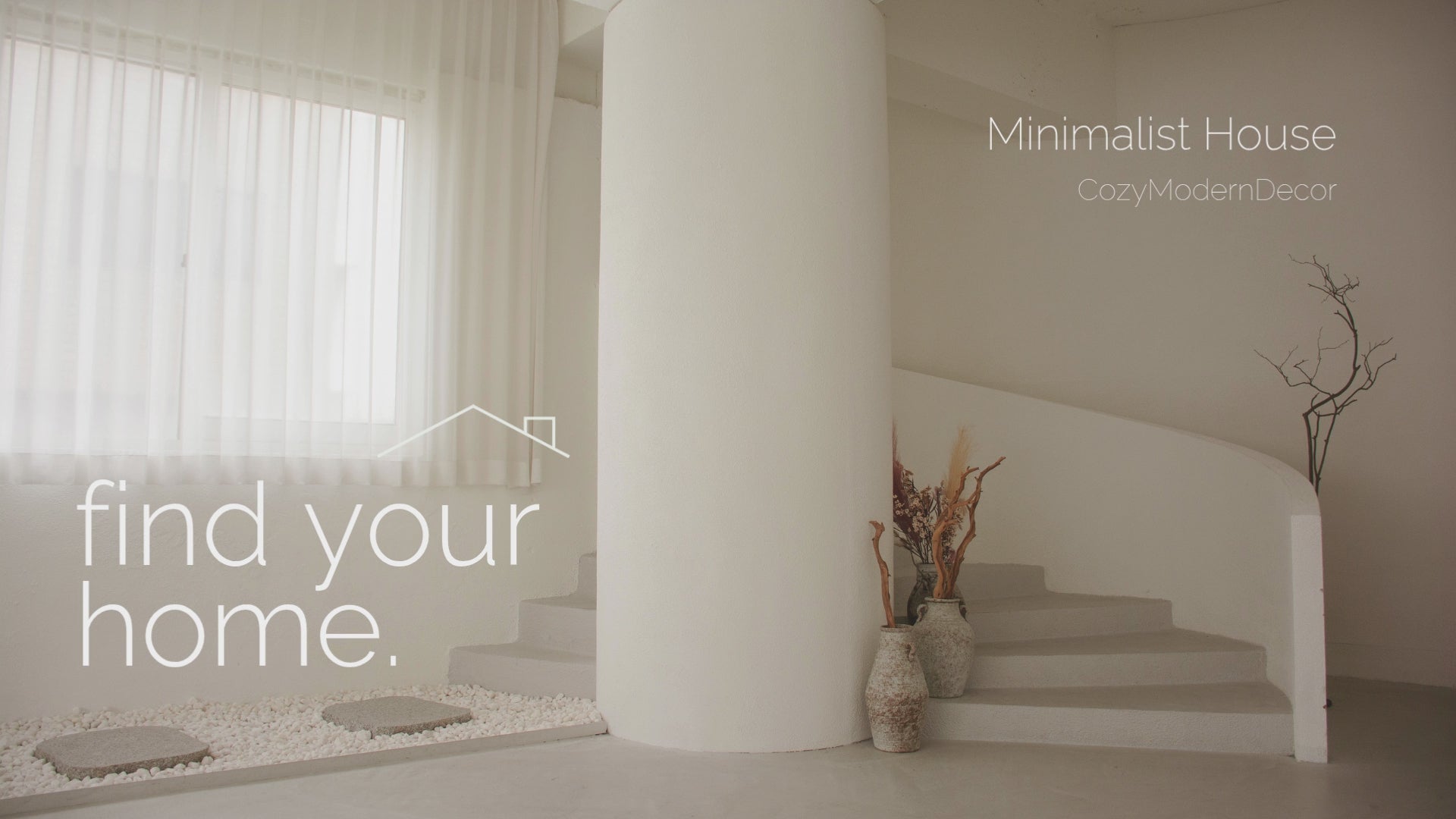 Load video: Neutral White Minimalist Simple Elegant Home Real Estate Promotion Video Slideshow